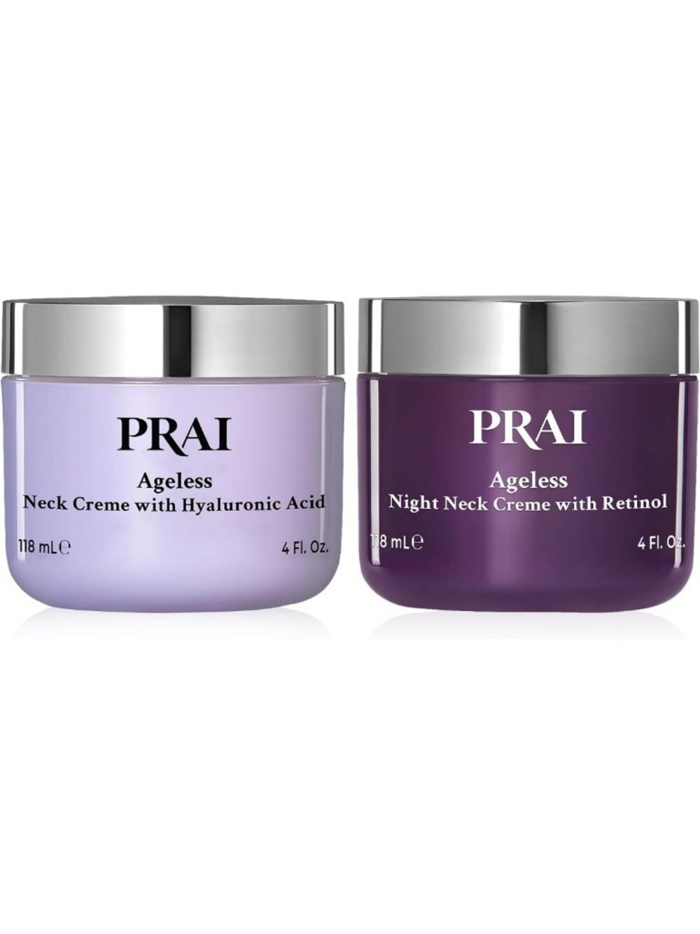 Ageless Neck & Decolletage Cream Set | Skin Tightening Day & Night Treatment | 4